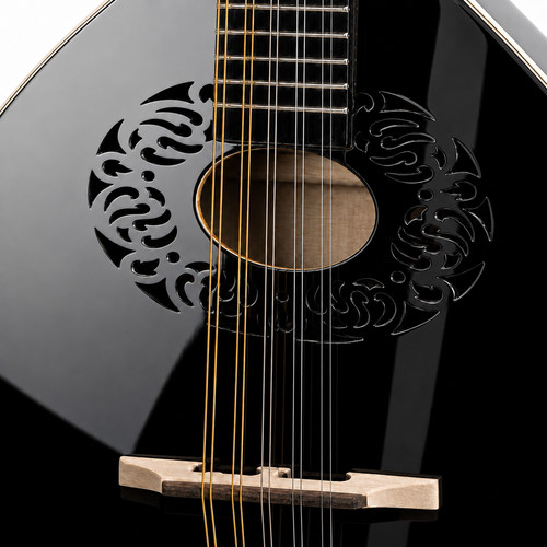 Black octave mandolin short - octave, mandolin,